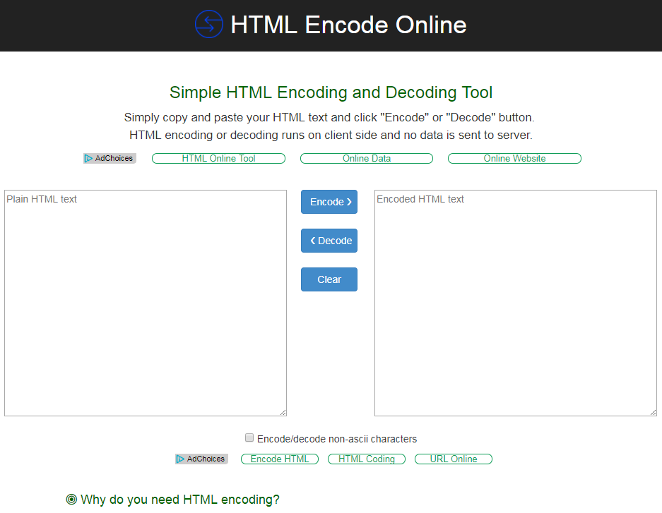 HTML Encode